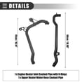 thumbnail image 4 of Manguera de radiador de refrigerante del tanque de expansión, para BMW 323 325 328 330, plástico, No.11531436410/17127510952, negro, 1 juego, 4 of 7