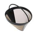 thumbnail image 4 of 2 Pack Reusable Tone Filter Replacement for Cuisinart Coffee Basket GTF 10 12 14 Cup Cone Machines Brewers, 4 of 6