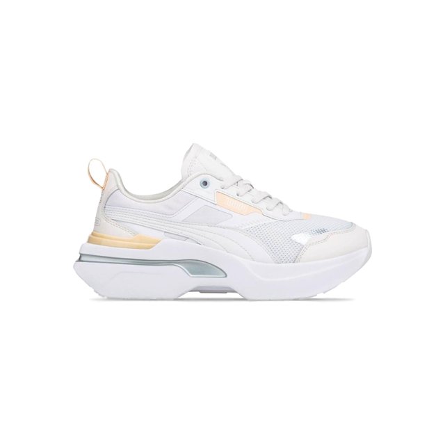 Tenis Puma Kosmo Rider Metallic Mujer Caminar Casual Moda blanco 24.5 384892 02