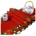 thumbnail image 4 of Camino de mesa navideño con bordado hueco, estilo rústico, sencillo, para mesa de café, manteles, 4 of 5
