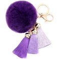 thumbnail image 1 of Tassel Keychain with Pom Pom Charm Keyring for Woman Bag Phone Decoration, 1 of 8
