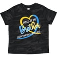 thumbnail image 3 of Inktastic Proud of My Brother Down Syndrome Awareness Heart Ribbon Boys or Girls Toddler T-Shirt, 3 of 5