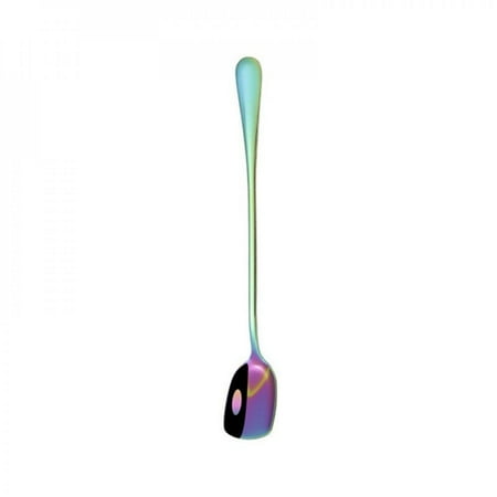 

Promotion!!Stainless Steel Spoon Long Handle for Home Party Bar Square Head