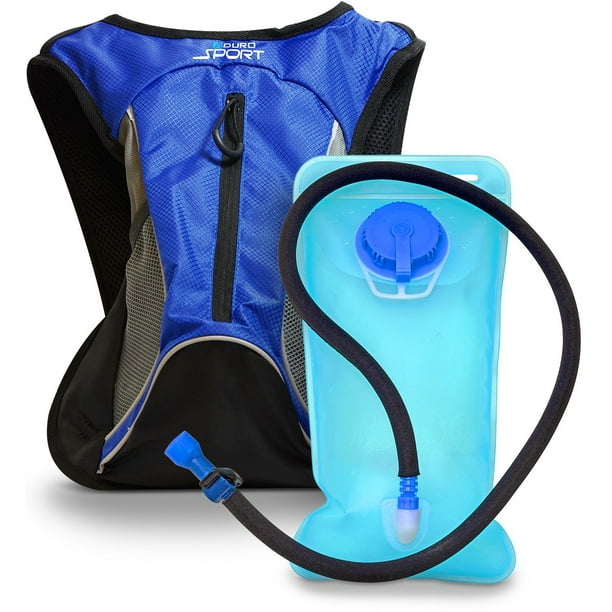 Aduro Sport Hydration Backpack [HydroPro], 1.5L / 2L / 3L BPA Free Water Bladder, Unisex, Water