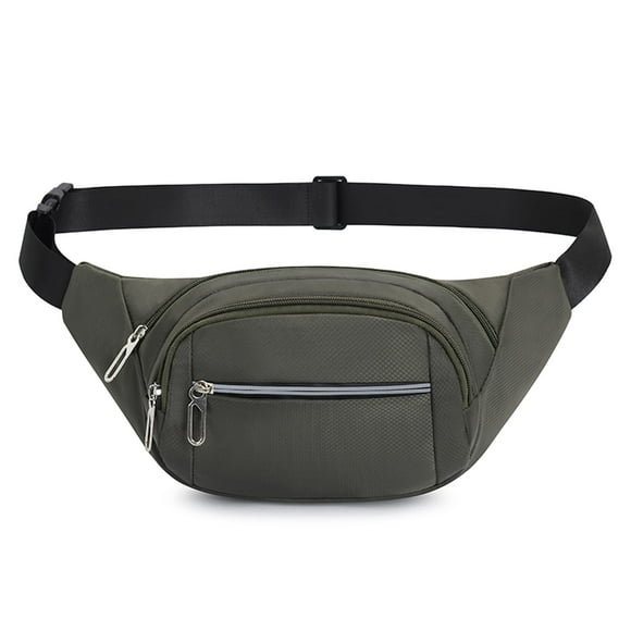 Riñonera DAITET reflectante para hombre y mujer, color verde guisante