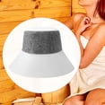 thumbnail image 6 of simhoa Sauna Hat Durability Gift Practical Lightweight Breathable Sauna Accessories Gray White Style A, 6 of 9