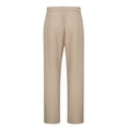 thumbnail image 4 of Plus Size Pants Curvy Women Solid Color Elastic Waist Straight Leg Linen Ankle Pants With Pocket Women's Casual Pants Capris Khaki XXXL, 4 of 6