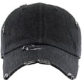 thumbnail image 2 of Gorra vaquera negra vintage desgastada KBETHOS KBE, 2 of 7