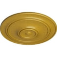 thumbnail image 3 of 40 1/4"OD x 3 1/8"P Small Classic Ceiling Medallion (Fits Canopies up to 10"), Hand-Painted Iridescent Gold, 3 of 6