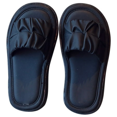 

Quealent Big Kid Girls Shoes Girls Slippers Size 13-1 Big Kid Girl S Slippers Soft House Slippers Cozy Open Toe Home Shoes Comfy Girl Plush Slipper Black 1