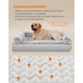 thumbnail image 3 of Cama para Perros Feandrea Gris Ombré XXL con Funda Lavable y Extraíble para Mascotas Grandes, 3 of 6