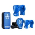 thumbnail image 3 of Guantes de boxeo mitones Kick Pack Set Kick Boxing Strike Pads equipo de boxeo Azul, 3 of 8