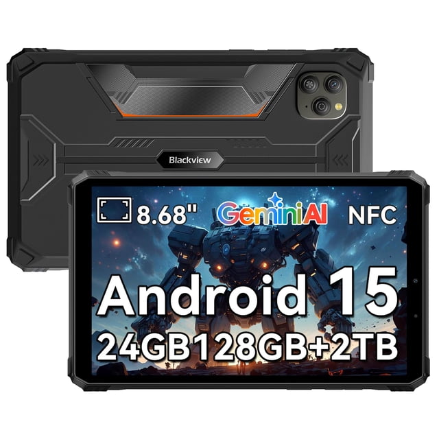 Tablet Rugerizada Blackview de 9 pulgadas Android 15 24GB+128GB IP68/IP69K