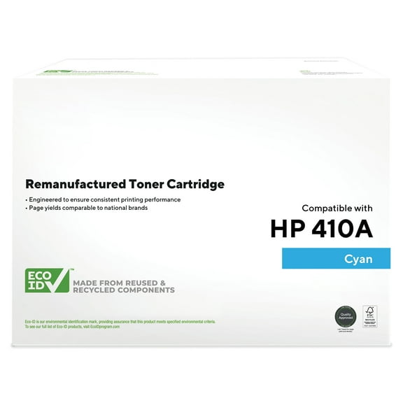 HITOUCH BUSINESS SERVICES Reman Cyan Standard Yield Toner Cartridge Replacement for HP 410A TRCF411A