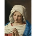 thumbnail image 2 of Giovanni Battista Salvi da Sassoferrato 12x14 Gold Ornate Wood Frame and Double Matted Museum Art Print Titled - The Madonna in Prayer, 2 of 4