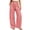 Red, variant on hoksml Women's Gingham Wide Leg Pants Elastic High Waist Button Front Pleated Lounge Trousers with Pockets for Vacation and Daily Casual