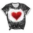 thumbnail image 2 of Jjayotai Valentine's Day Shirt for Women, Heart Printed T-Shirts, Teacher Valentine Shirts, Plus Size Tees Tops, Valentines Day Gifts Black XXXXXL, 2 of 7