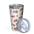thumbnail image 2 of 16oz Tumblers Red Christmas Truck Pattern Stainless Steel Vacuum Insulated Double Wall Travel Tumbler Cups Mug with Lid and Straw,Cleaning Brush for Coffee,Tea, 2 of 4