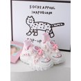 thumbnail image 2 of Cartoon My Melody Knob Button Laces Sneakers | Kuromi Girls Casual Shoes | Hello Kitty Cinnamoroll Cute Sport Shoes, 2 of 17
