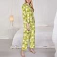 thumbnail image 5 of Wukai Easter Bunny Print Women's Pajama Set - Soft Long Sleeve Sleepwear for Comfort and Style-XX-Large, 5 of 9