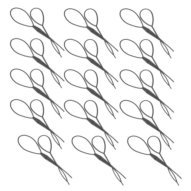unbranded 100Ud Para Peinar Y Crear Moños Negro Herramienta Portátil Para Estilos Diarios