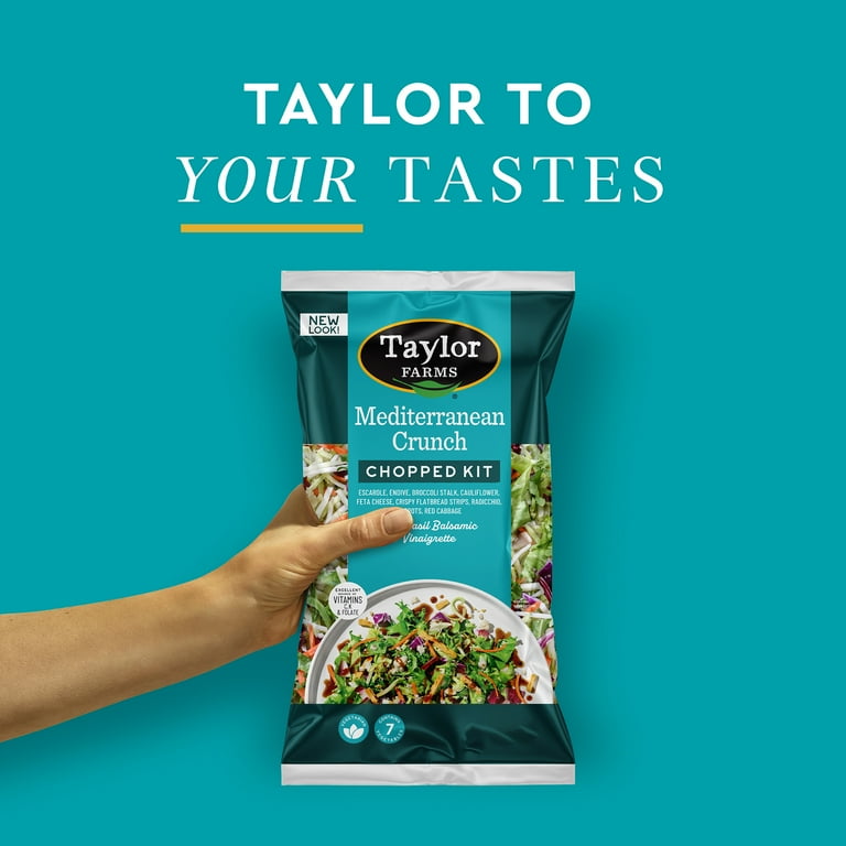 Taylor Farms Mediterranean Crunch Chopped Salad Kit, 10.89 oz Bag