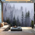 thumbnail image 5 of Modern Wallpaper Murals 3D County Mount Rainier National Park Cascade Range Mist Peel and Stick Removable Self-Adhesive PVC Wall Stickers for Nursery Kids Bedroom TV Wall Decor, 5 of 5