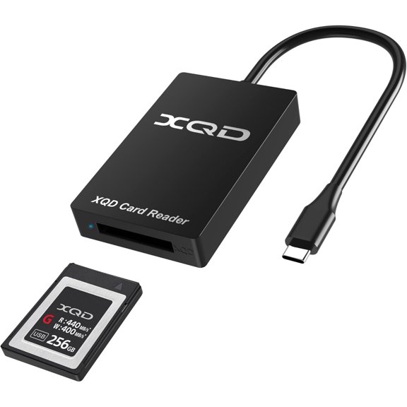 XQD Card Reader - 5Gbps USB C XQD Memory Card Reader Adapter Compatible with G/M Series USB Mark Xqd Card, 2933x/1400x USB Mark XQD-Card for Android/Windows/Mac OS/Linux/iPhone 16 15