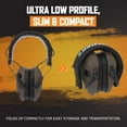thumbnail image 5 of Walker's Razor Slim Ultra Low Profile Compact Design Adjustable Range Shooting Hunting Hearing Protection Electronic Earmuffs, Flat Dark Earth, 5 of 7
