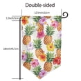 thumbnail image 7 of Wukai Hawaiian Pineappl Print Garden Flag 12.5x18 Inch Double Sided Sun-resistant Rain-resistant, Wrinkle-resistant Colorfast(Only Flag), 7 of 7