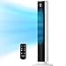 thumbnail image 2 of LEVOIT Tower Fan for Bedroom, 25ft/s Standing Fans that Blow Cold Air for Home, Floor Fan 90Â° Oscillating for Indoors, 28dB Quiet with Sensor, 12H Timer, Remoter, 5 Speeds, 4 Modes, 36 Inch, White, 2 of 4