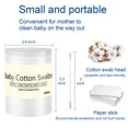 thumbnail image 5 of RAGUPEL Baby Cotton Swabs,Paper Sticks Cotton Buds for Baby Ear Nose Clean-200Pcs(Spiral and Pointed), 5 of 7