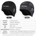 thumbnail image 5 of Bicicleta Gorra de ciclismo WEST BIKING, cómoda gorra interior para motocicleta (negro), 5 of 5