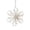 Vintage Scroll Leaf Snowflake Ornament, variant on Iridescent Glass Snowflake Christmas Ornaments,Unique Designs, 5.12 Inch Snowflake Tree Decorations, Reflective Holiday Ornaments for Christmas Trees, Wreaths and Gifting