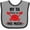 Heather and Black, variant on Inktastic My Tia Loves Me Nephew Boys or Girls Baby Bib