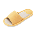 thumbnail image 3 of Domzle Cloth Slippers Linen Slippers - Breathable, Anti-Slip, Easy to Clean - Summer Silent Slippers for Women and Men Yellow, 3 of 5