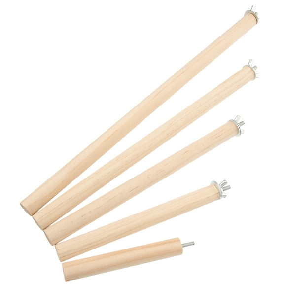 YUNLIGHTS  5 Pcs Perch Bird Platform Parakeet Wood Chewing Climbing Travel