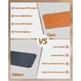thumbnail image 3 of Stair Treads for Wooden Steps, Orange Morocco Peel and Stick Stair Treads with Adhesive, Geometric Leaf Diamond Lattice Abstract Non Slip Indoor Stairs Runner Rugs Mats for Elders Dogs 8"x30"4PCS, 3 of 7