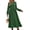 Z-Green, variant on UVN Fall Long Dress for Women Crewneck Casual Long Sleeve Pleated Dresses with Pockets