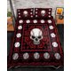 thumbnail image 2 of Exclusivo juego de edredón y ropa de cama con calaveras de béisbol impresas en 3D, 2 of 6