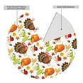 thumbnail image 4 of Kll 30" Christmas Tree Skirt Thanksgiving Turkey Xmas Tree Skirts Mat For New Year Xmas Holiday Party Indoor Outdoor Home Decoration, 4 of 9
