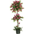 thumbnail image 2 of Nearly Natural 5ft. Mini Bougainvillea Topiary Artificial Tree, 2 of 6