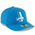 thumbnail image 3 of Men's New Era Blue Detroit Lions Omaha Throwback Low Profile 59FIFTY Fitted Hat, 3 of 4