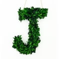 thumbnail image 1 of Modern Home 12" Real Preserved Boxwood Monogram Wreath Letters - J, 1 of 2