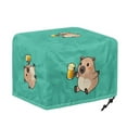 thumbnail image 6 of HELLHERO Hamster Print Toaster Cover 4 Slice Waterproof, Anti-Scratch Toaster Cover Adjustable, Stain-Resistant Small Kitchen Appliance Protector, 6 of 8