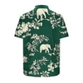 thumbnail image 5 of Xysaqa Mens T-Shirts Mens Hawaiian Shirt Men Big & Tall Cool Floral Print Shirts Merns Casual Short Sleeve Button Up T-Shirt Summer Party Beach Tshirt 2X 3X 4X Clearance, 5 of 6
