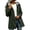 Army Green, variant on Women's Long Hooded Raincoat Lightweight Color Block Panels Zip Up Outdoor Windbreaker Jacket Dressy Casual Solid Color Long Sleeve Trench Coat S