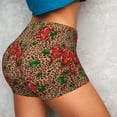 thumbnail image 4 of Fotbe Rose Mix Leopard 1 Shorts Sin Costuras – Shorts Deportivos de Cintura Alta para Mujer, Elásticos para Gimnasio, Yoga, Running o Ciclismo-XX-Large, 4 of 8