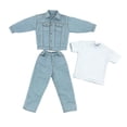 thumbnail image 2 of Ropa para muñecos masculinos a escala 1/6, ropa hecha a mano, trajes elegantes y cuidados. Traje vaquero ligero, 2 of 9