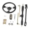 thumbnail image 2 of Kit de volante de acero,Kit de volante de acero de 300 mm con piñón y cremallera,Juego de eje ajustable de repuesto para Go de 110 ,Conjunto de direión para karts,cuatriciclos, y, 2 of 8